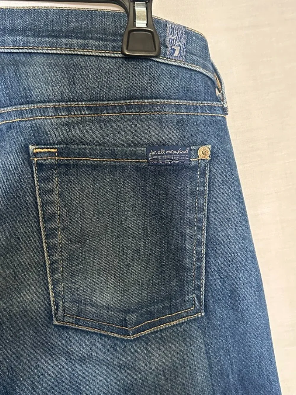 Women's 7 For All Mankind The Modern Straight Jeans Size 27 - Picture 9 of 10